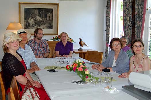 Zuhörer im Fasanenzimmer